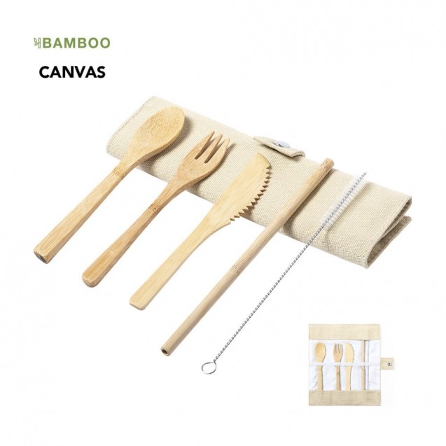 Set de cubiertos de bambú Corpax