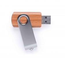Memoria USB giratoria eco con clip metálico